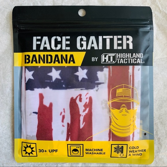 H.T. Bandana Seamless Protector Gaiter Polar Neckwear Derlay Multi - Picture 2 of 15